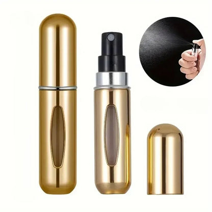 Travel Fragrance Atomizer Bottle with Easy Refill System for Purse or Gym Bag – Leak-Proof 8mL Scent Holder for Daily Touch-Ups and On-the-G