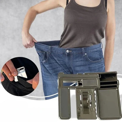 Clip-On Waist Cinch for Pants, Jeans & Trousers – No-Belt Waistband Tightener, Adjustable Fit Fastener for Men & Women