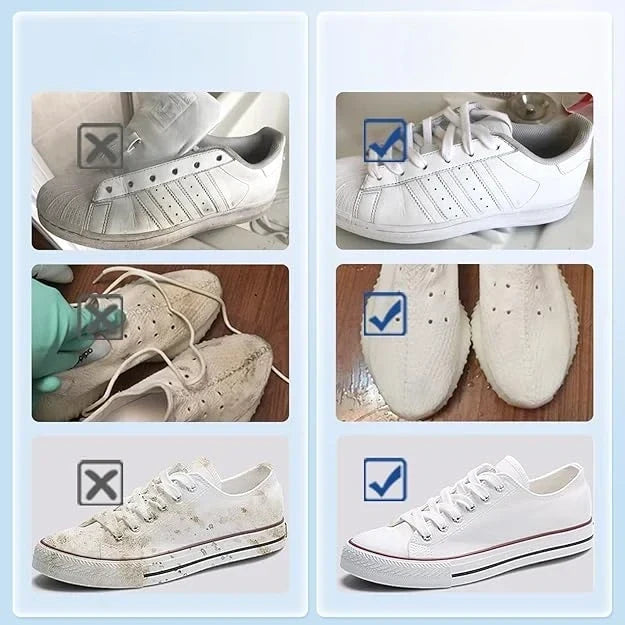 Footwear Restoration Cream for Sneakers, Leather Shoes, Boots – Deep Stain Remover for Scuffs, Dirt & Yellowing – Revitalizes All Shoe Types
