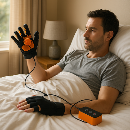 Powered Hand Therapy Gloves Rehab Recovery System for Stroke Arthritis Nerve Injury Support Mobility Training At-Home Physical Therapy Equip