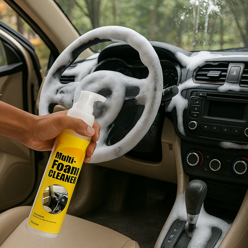 All-Surface Foam Spray Cleaner for Home, Car, and Upholstery – Removes Grease, Stains, and Grime Instantly