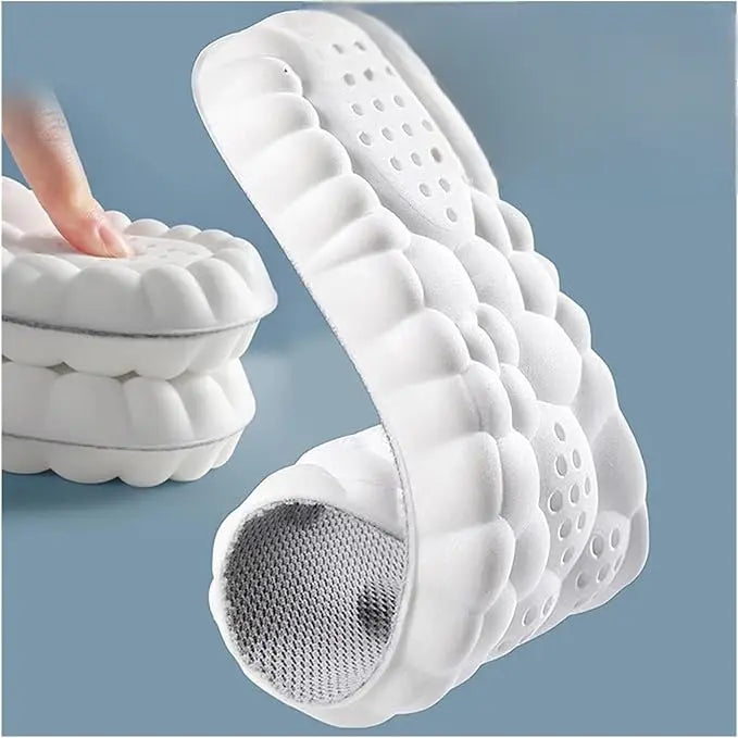 Cushioned Foot Inserts with Heel Protection for Sneakers Boots Work Shoes All-Day Comfort Arch Support Pain Relief Breathable Shoe Liners