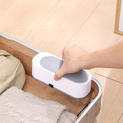 Ultrasonic Jewelry Cleaner for Rings Watches Eyeglasses Brushes at Home Gentle Sonic Wave Cleaning Machine for Delicate Items Small Personal