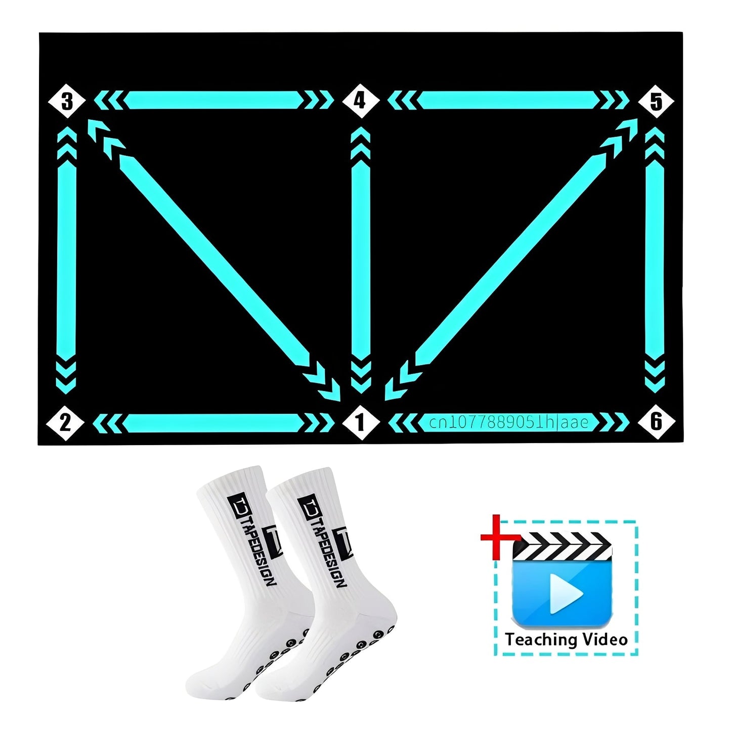 Pro Soccer Practice Mat with Online Coaching Videos