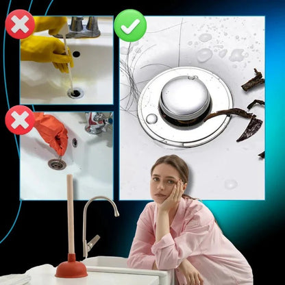 Easy Install Sink Plug with Soft Seal and Strainer