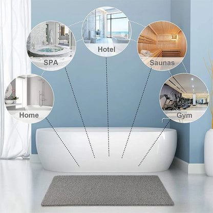 Grip Shower Mat with Gentle Rubber Surface
