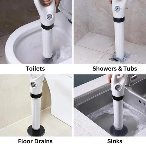 Efficient Drain Unblocker | High-Pressure Tool for Unclogging Toilets & Sinks
