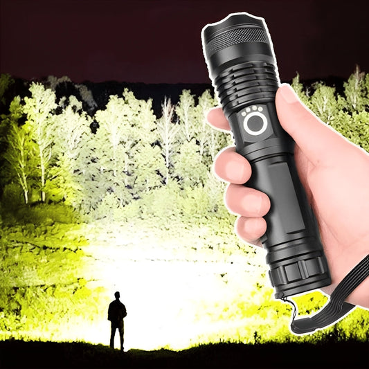 Bright Adjustable LED Torch with Rechargeable Battery - Ortekor