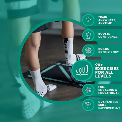 Pro Soccer Practice Mat with Online Coaching Videos