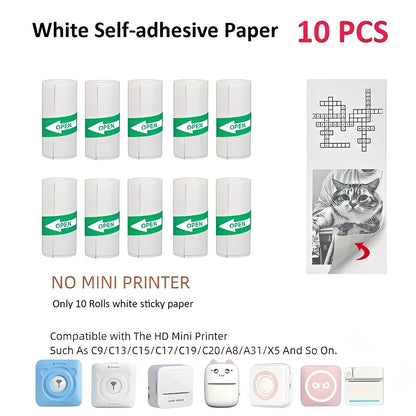 Wireless Compact Photo Sticker Printer with Bluetooth