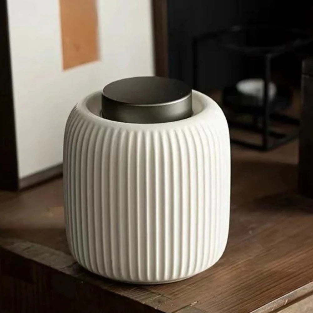 Pet Ashes Container with Locking Ceramic Lid