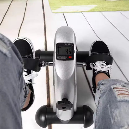 Compact Pedal Exerciser | Adjustable Resistance with Digital Display for Full-Body Workouts