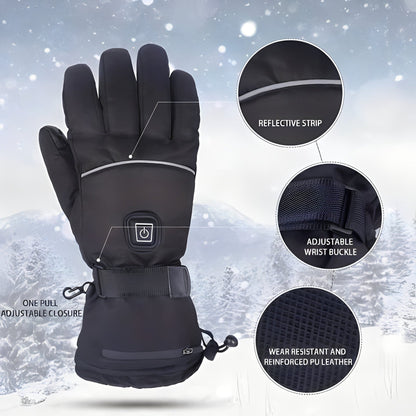 Warm Waterproof Insulated Heated Gloves for Men Women