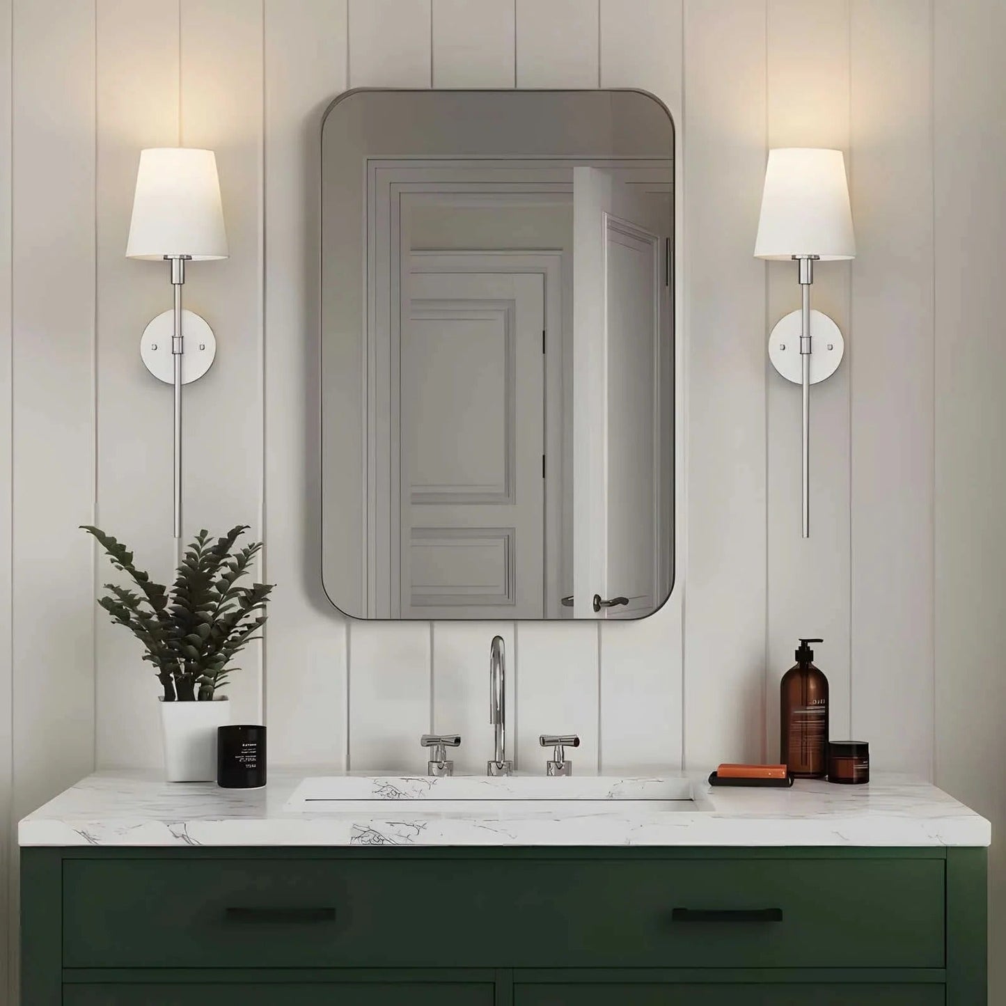 Easy Install Cordless Wall Lights Set of 2