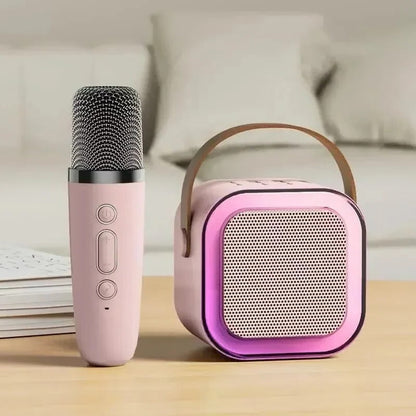 Portable Karaoke System with Bluetooth and Microphone