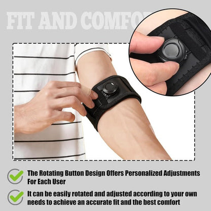 Flexible Elbow Compression Wrap with Adjustable Tightening Strap