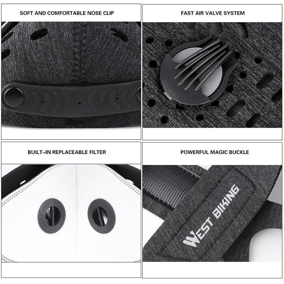 Eco Friendly Air Purifying Face Mask with Filter