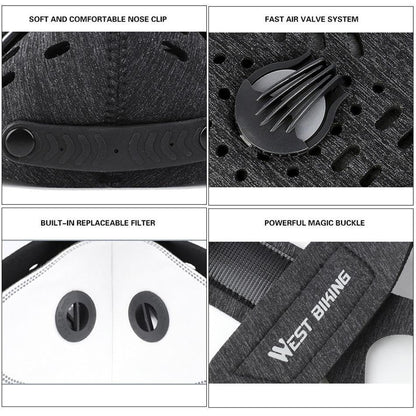 Eco Friendly Air Purifying Face Mask with Filter
