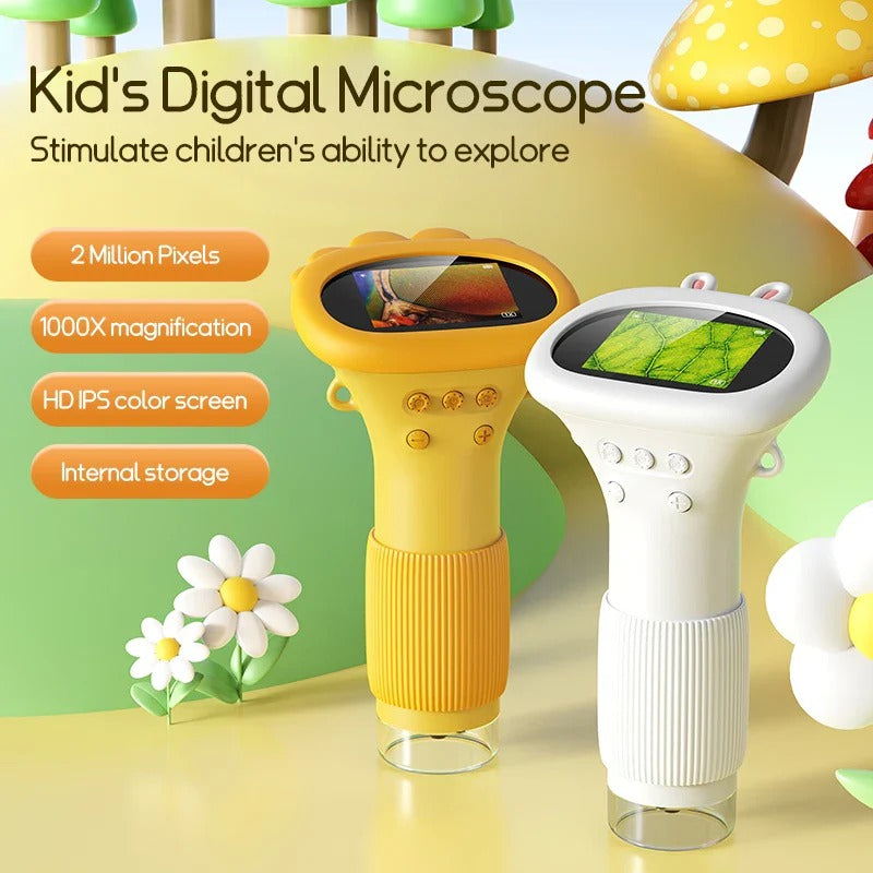 Fun Kids Handheld Microscope 1000X Magnification Science Kit