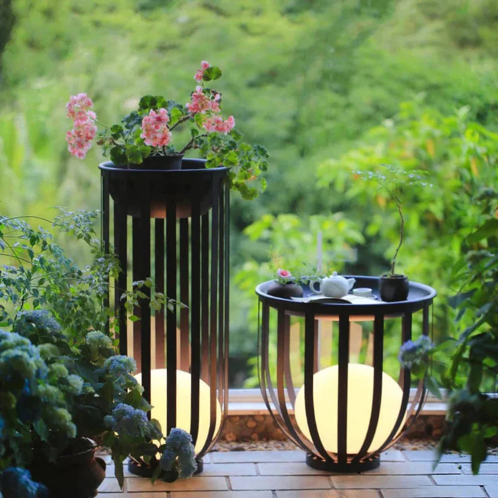 Solar Garden Stake Light with Flower Design for Pathways & Patios 22 in or 37 in Aluminum LED Accent for Yard Landscaping Outdoor Walkway Li