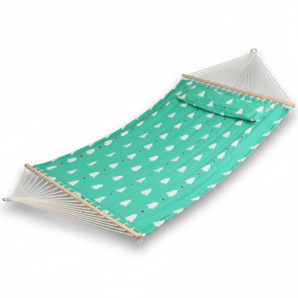 QUILTFLOW – Double Quilted Hammock for Patio & Poolside Comfort