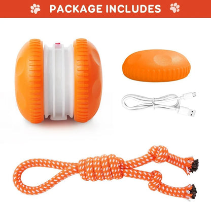 Interactive Dog Toy Ball with Rope, 2 Pack Set