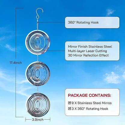 Shiny Bird Repellent Spinner for Garden