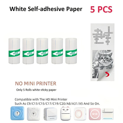 Wireless Compact Photo Sticker Printer with Bluetooth
