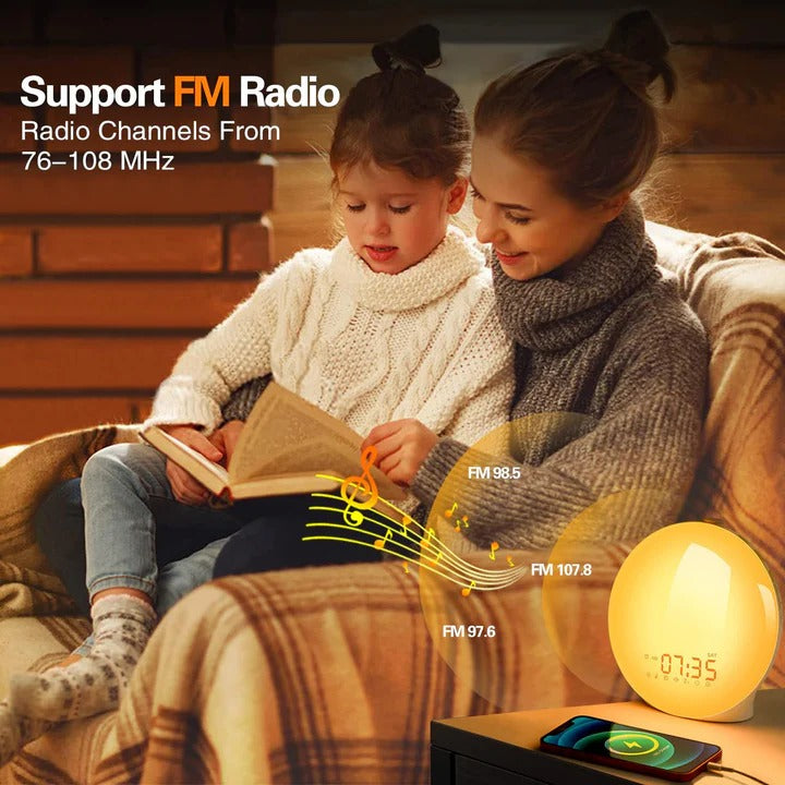 Wake Up Light Alarm Clock with Soothing Sounds