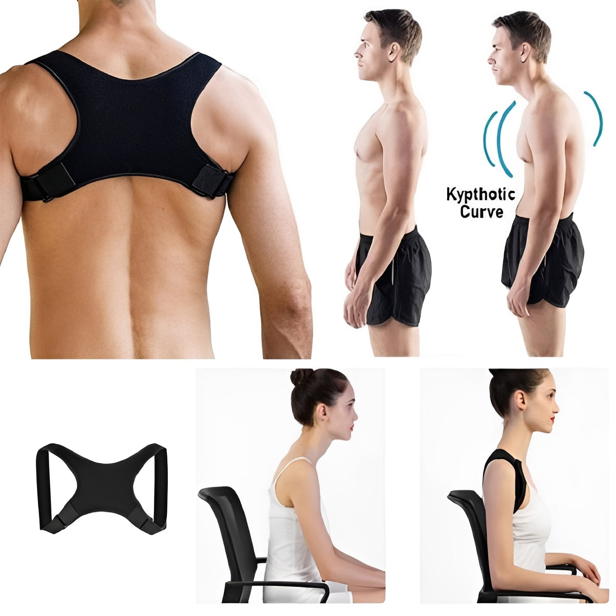 Comfortable Shoulder Support Strap for Better Posture