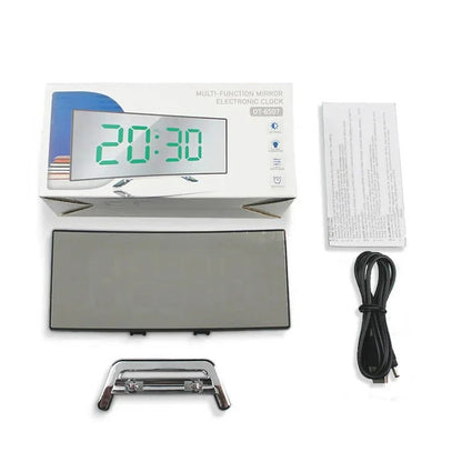 Contoured LED Clock Radio with Dimmable Display