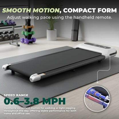 Space Saving Under Desk Treadmill with LED Display