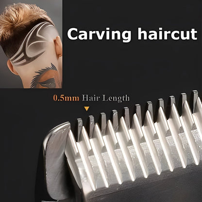Wireless Hair Trimmer Kit with Adjustable Clipper and Trimmer