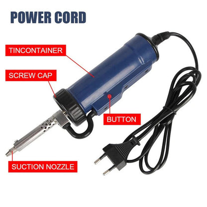 Portable Desoldering Tool with Multiple Nozzle Tips
