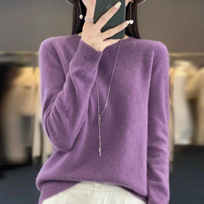 Soft Crew Neck Women's Cashmere Sweater