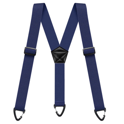 Adjustable Work Suspenders with Metal Clips – X-Back & Y-Back Designs for Men