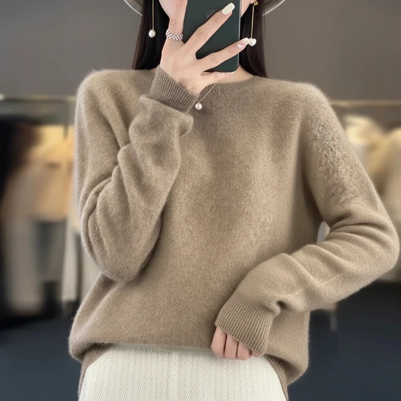 Soft Crew Neck Women's Cashmere Sweater
