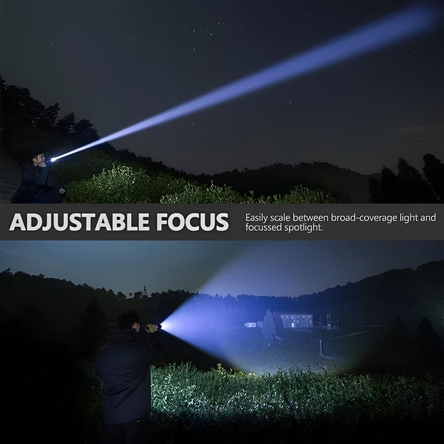 Portable LED Torch with Focusable Bright Light