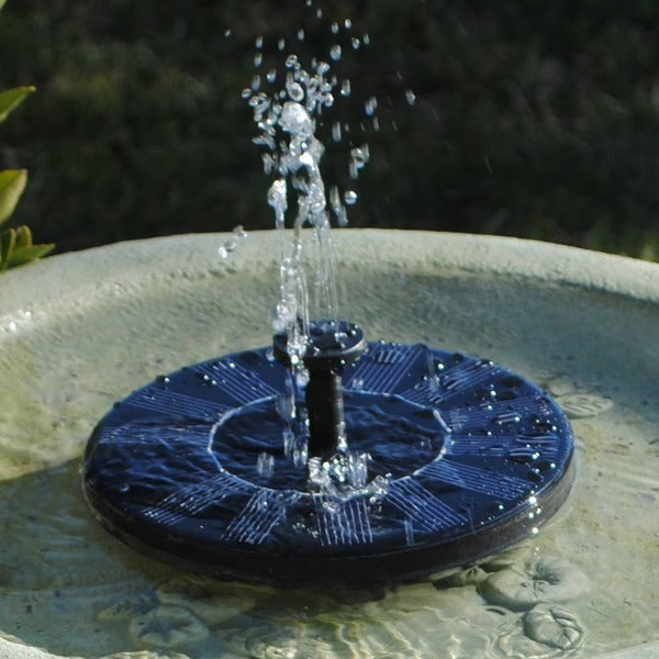 Floating Solar Fountain for Birdbaths, Ponds & Garden Water Features – 4 Spray Patterns, Eco-Friendly, No Wiring Needed