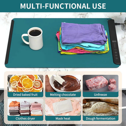 Portable Digital Food Warmer Tray with Thermostat