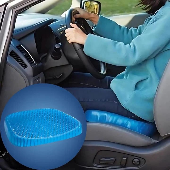 Honeycomb Gel Seat Pad for Coccyx Relief and Spinal Alignment in Office Chair Car Wheelchair