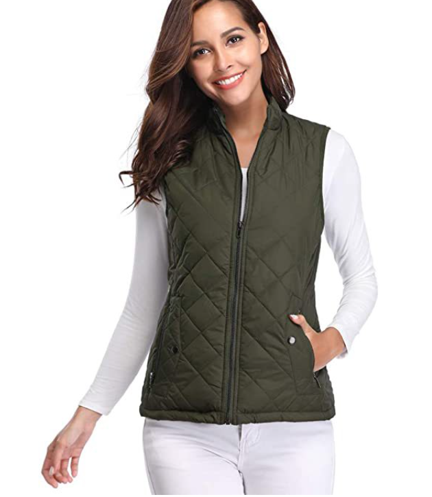 Lightweight Quilted Zip-Front Vest for Women – Casual Layering Piece for Spring & Fall