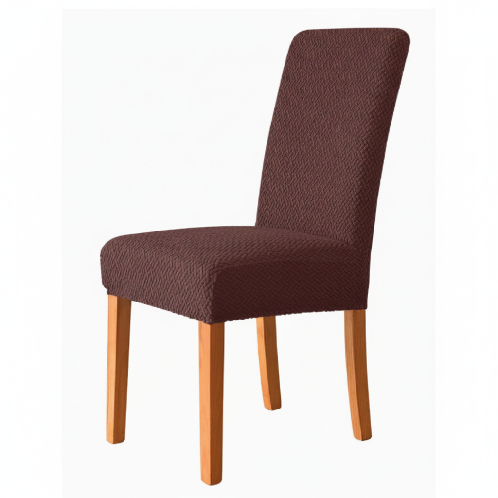 Stretch Velvet Dining Chair Covers Elastic Parsons Slipcovers Set for Home Events Machine Washable Spill Protection