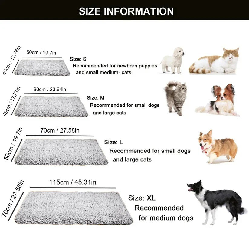 Reusable Thermal Pet Bed for Dogs and Cats