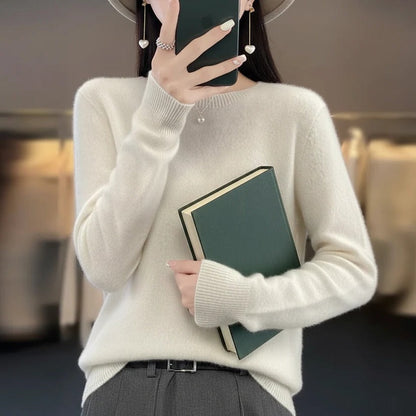 Soft Crew Neck Women's Cashmere Sweater
