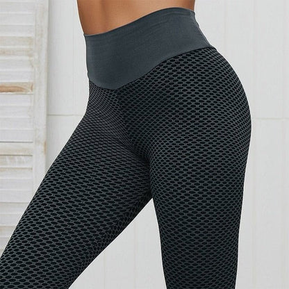 High Waist Patterned Fitness Leggings for Women