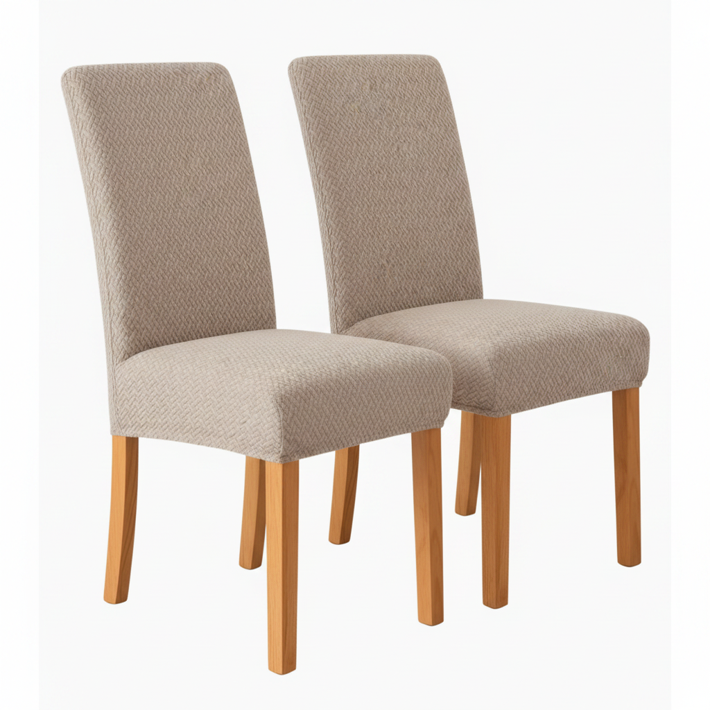 Stretch Velvet Dining Chair Covers Elastic Parsons Slipcovers Set for Home Events Machine Washable Spill Protection