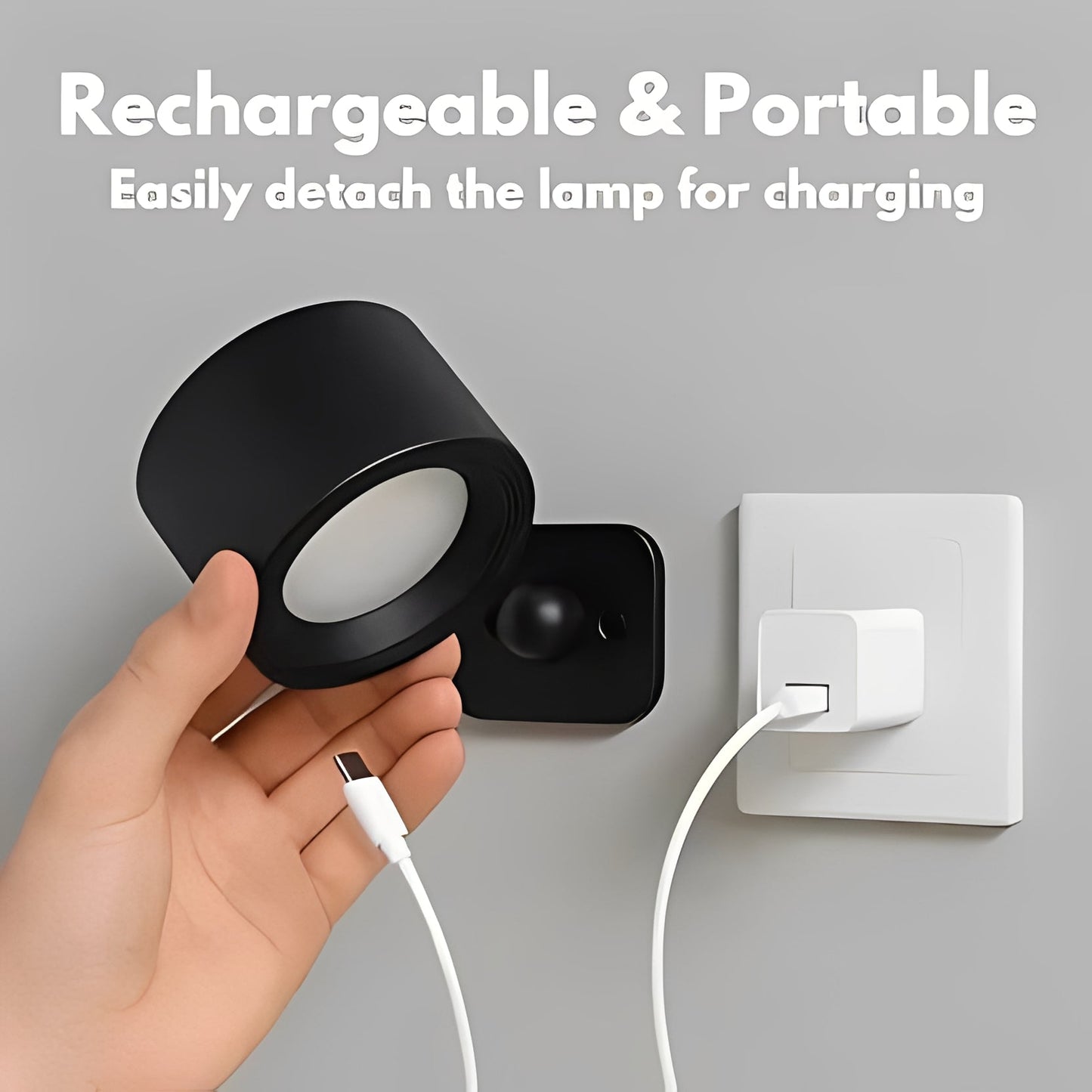 Adjustable LED Wall Lamp with Rotating Head