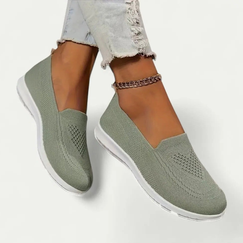 Breathable Women's Slip On Sneakers with Soft Comfort Insoles