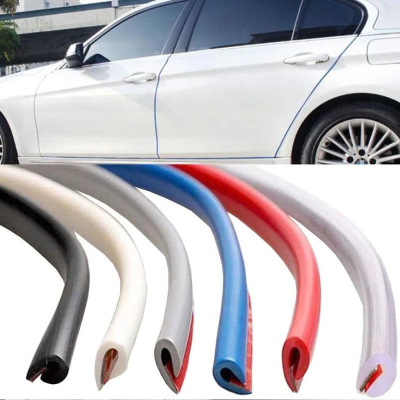 U-Channel Door Edge Guard for Cars & SUVs – Flexible Trim Protects Against Scratches, Dents & Paint Chips – 16 ft Roll